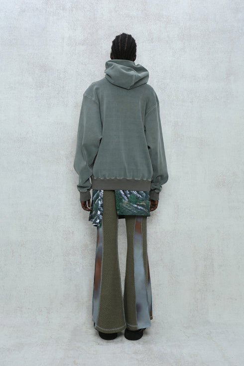 【RESTOCK】WASHED EMBROIDERY LOGO HOODIE -DARK GREEN- *Last1