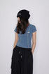 WASHED LINE BABY TEE -BLUE-