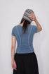 WASHED LINE BABY TEE -BLUE-