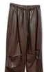 VEGAN LETHER WIDE PANTS