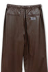 VEGAN LETHER WIDE PANTS