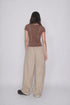 WASHED LINE BABY TEE -BROWN-
