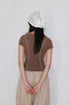WASHED LINE BABY TEE -BROWN-