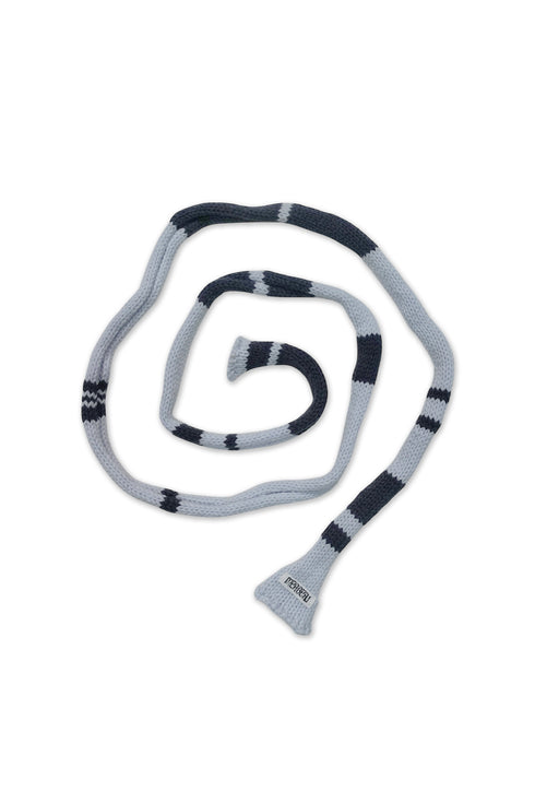 Merbeau × Cycle HANDMADE WIND SCARF -LIGHT BLUE × SLATE CHARCOAL- *Last1