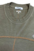 WASHED LACE-UP LONG SLEEVE TEE