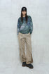 CIRCLE CUT-OUT PANTS -RUSTED BEIGE-