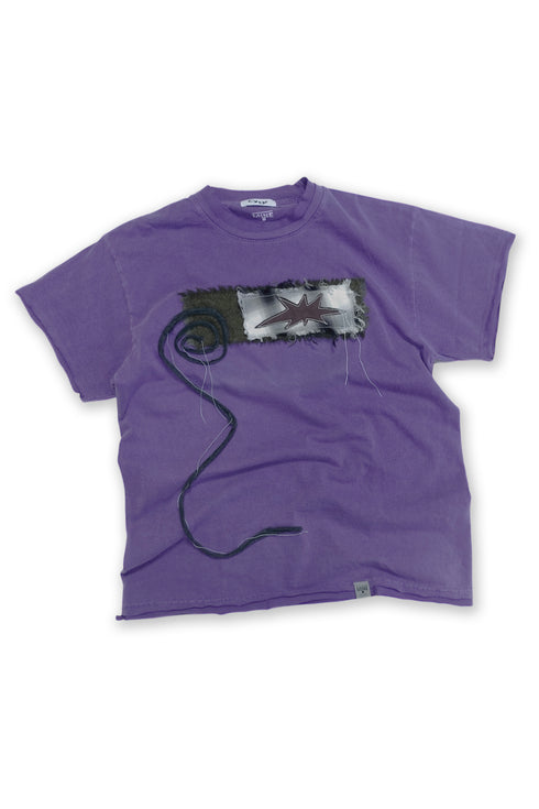 WASHED PATCHWORK STAR TEE