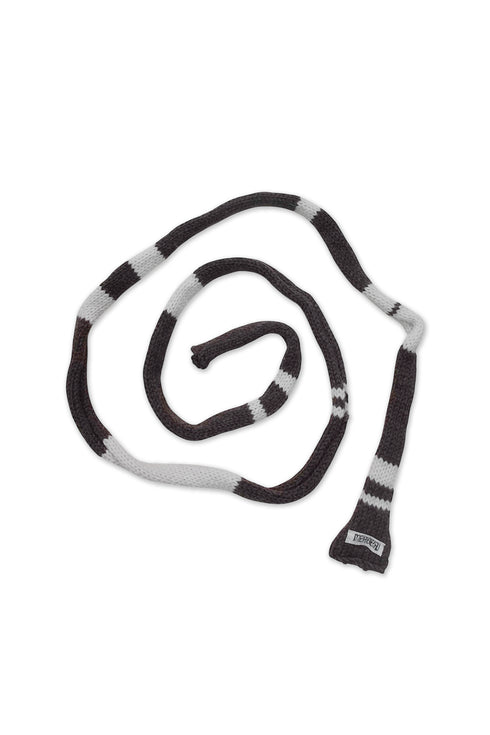 Merbeau × Cycle HANDMADE WIND SCARF -BROWN × SMORKY WHITE- *Last1