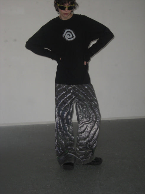 nyke × MINE × Cycle SPIRAL TAG LONG SLEEVE TEE -BLACK- *Last1