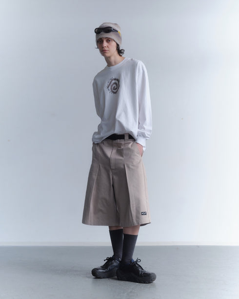 WIDE HALF PANTS -BEIGE- *Last1