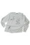 TERRAIN CUT-OUT LONG SLEEVE TEE -WHITE-