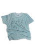 WASHED RITUAL SPIRAL TEE -SAX BLUE- *Last1