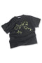 WASHED RITUAL SPIRAL TEE -VINTAGE BLACK-