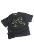 WASHED RITUAL SPIRAL TEE -VINTAGE BLACK-