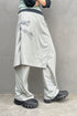 WRAP SKIRT LAYERED TROUSERS -LIGHT GRAY-