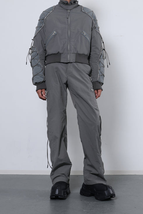 CODE MAZE ECO FABRIC PANTS -GRAY (BAMBOO CHARCOAL)-