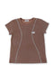 WASHED LINE BABY TEE -BROWN-