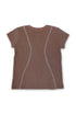 WASHED LINE BABY TEE -BROWN-