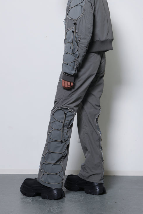 CODE MAZE ECO FABRIC PANTS -GRAY (BAMBOO CHARCOAL)-