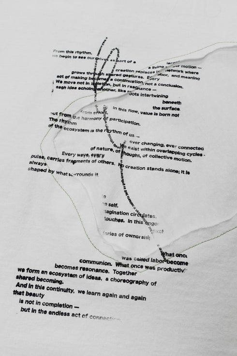 TERRAIN CUT-OUT LONG SLEEVE TEE -WHITE-