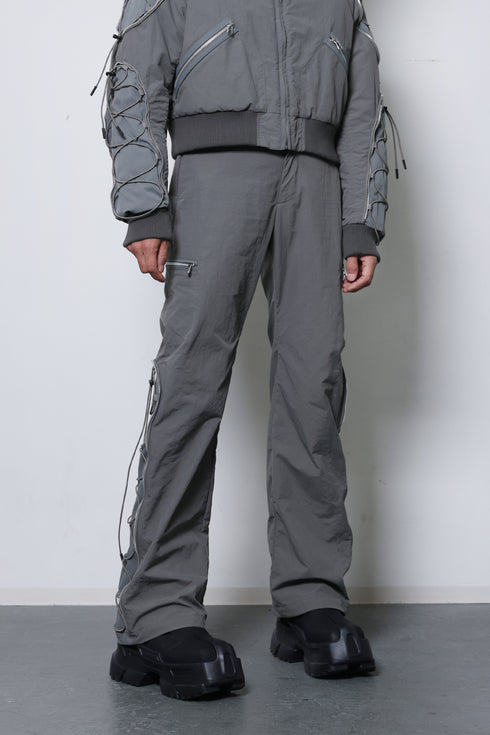 CODE MAZE ECO FABRIC PANTS -GRAY (BAMBOO CHARCOAL)-