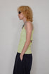 BACK SLIT LAYERED CAMISOLE -LIME YELLOW-