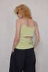 BACK SLIT LAYERED CAMISOLE -LIME YELLOW-