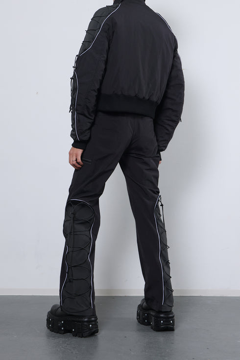 CODE MAZE ECO FABRIC PANTS -BLACK (BAMBOO CHARCOAL)-