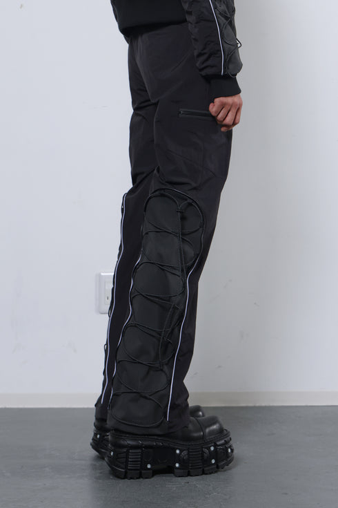 CODE MAZE ECO FABRIC PANTS -BLACK (BAMBOO CHARCOAL)-