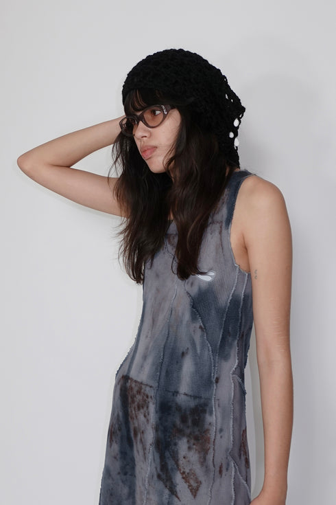 MISAKI USHIOZU × Cycle IRON RUST-DYEING THERMAL DRESS *Last1
