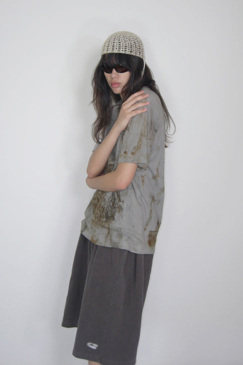 MISAKI USHIOZU × Cycle IRON RUST-DYEING TEE