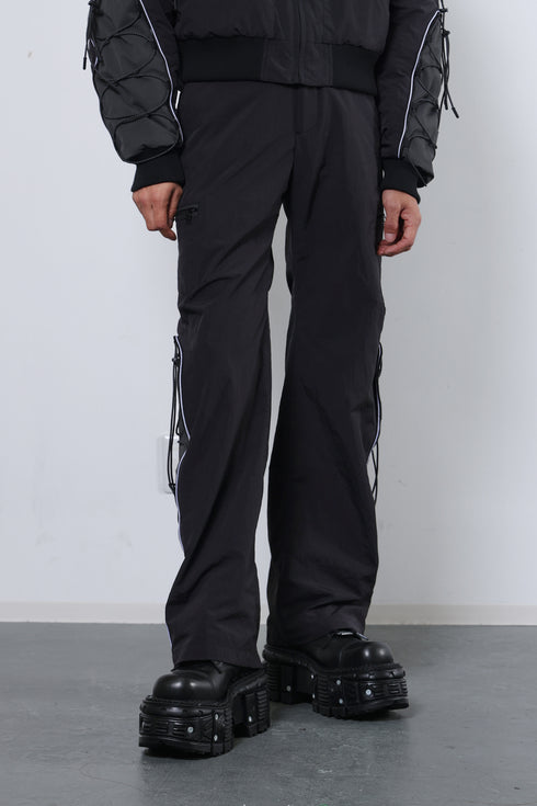 CODE MAZE ECO FABRIC PANTS -BLACK (BAMBOO CHARCOAL)-