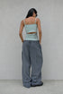 BACK SLIT LAYERED CAMISOLE -MINT GREEN-