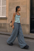 BACK SLIT LAYERED CAMISOLE -MINT GREEN-