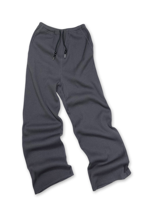 SUMMER WAFFLE CHILL-OUT PANTS -CHARCOAL-