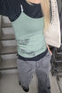 BACK SLIT LAYERED CAMISOLE -MINT GREEN-