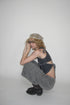 WASHED CARGO HALF PANTS -GRAY-