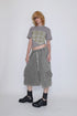 WASHED CARGO HALF PANTS -GRAY-