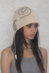 SPIRAL CODE SUMMER KNIT BEANIE -SUN BEIGE-