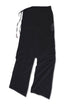 WRAP SKIRT LAYERED TROUSERS -BLACK-