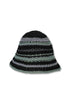 SUMMER MULTI BORDER HAT -BLACK MIX-