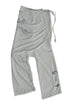 WRAP SKIRT LAYERED TROUSERS -LIGHT GRAY-