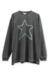 【PRE-ORDER】FEUERGOD × Cycle STAR LONG SLEEVE TEE -CHARCOAL-