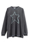 FEUERGOD × Cycle STAR LONG SLEEVE TEE -CHARCOAL-