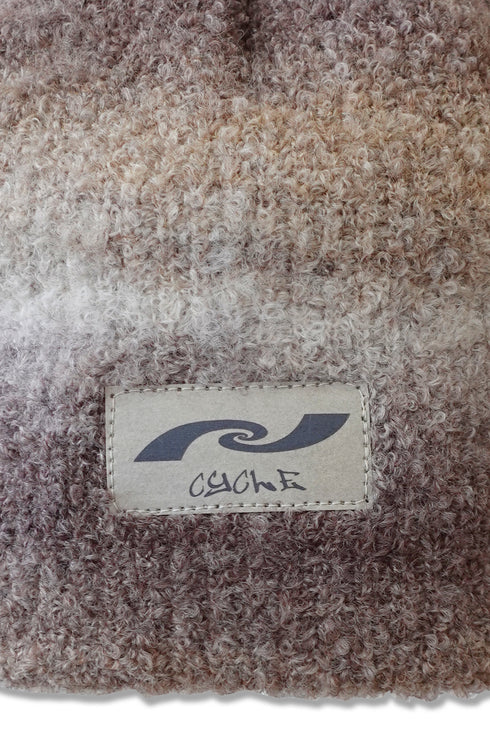 GRADATION KNIT CAP -BROWN-