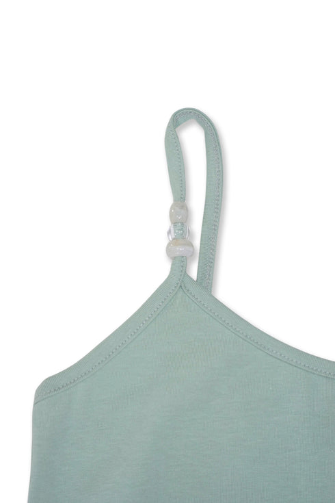 BACK SLIT LAYERED CAMISOLE -MINT GREEN-