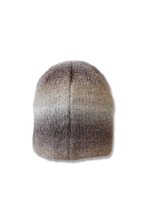 GRADATION KNIT CAP -BROWN-