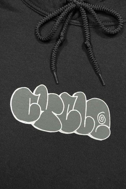 nyke × Cycle THROW UP HOODIE -BLACK-