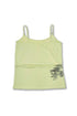 BACK SLIT LAYERED CAMISOLE -LIME YELLOW-