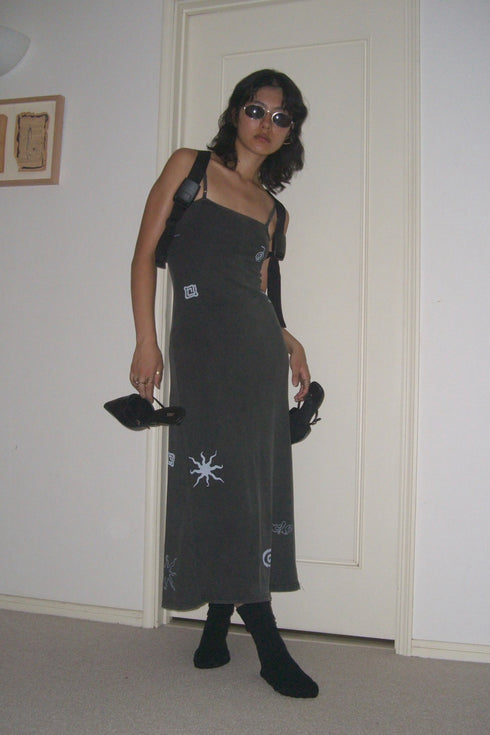 WASHED RIB MAXI DRESS